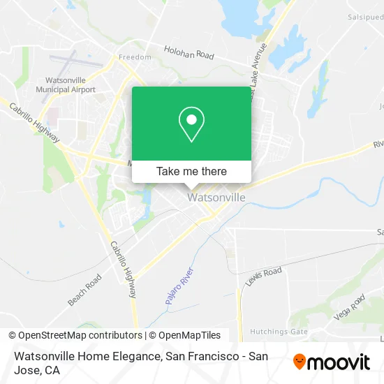 Mapa de Watsonville Home Elegance