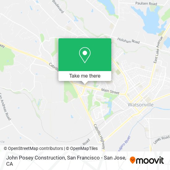 John Posey Construction map