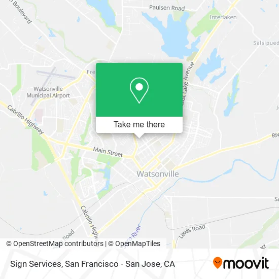 Sign Services map