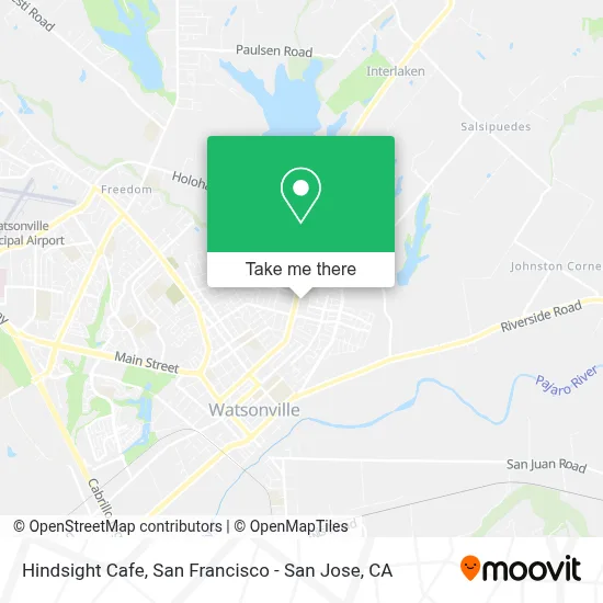 Hindsight Cafe map