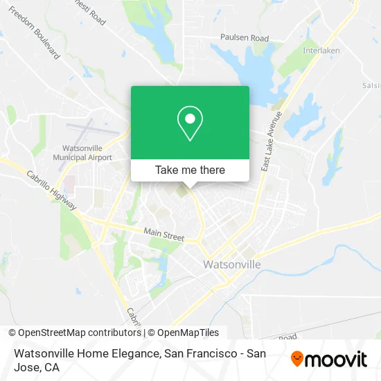 Mapa de Watsonville Home Elegance