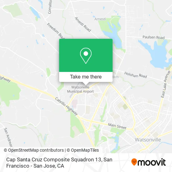 Cap Santa Cruz Composite Squadron 13 map