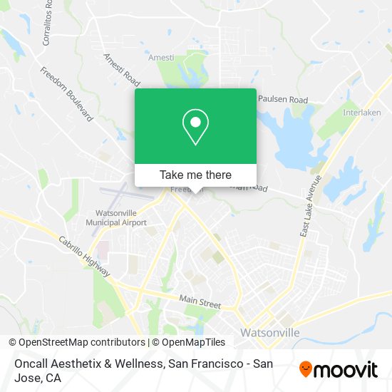 Mapa de Oncall Aesthetix & Wellness