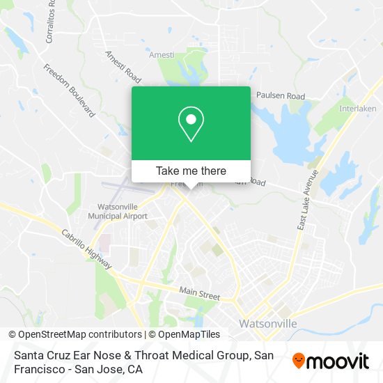 Santa Cruz Ear Nose & Throat Medical Group map