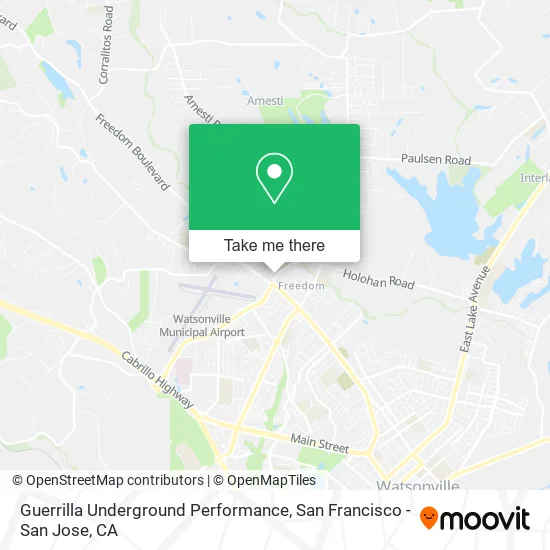 Mapa de Guerrilla Underground Performance