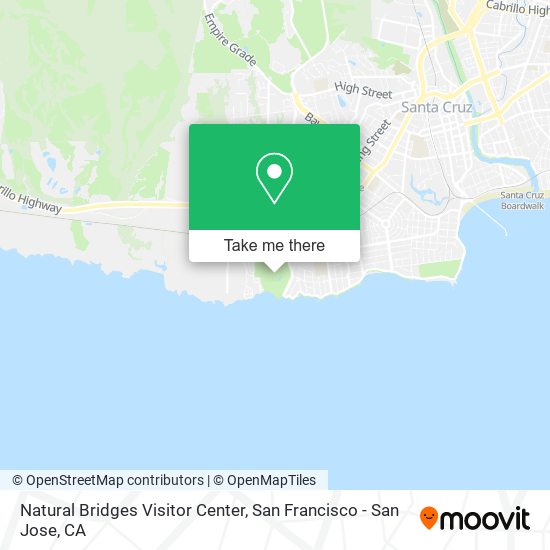 Natural Bridges Visitor Center map