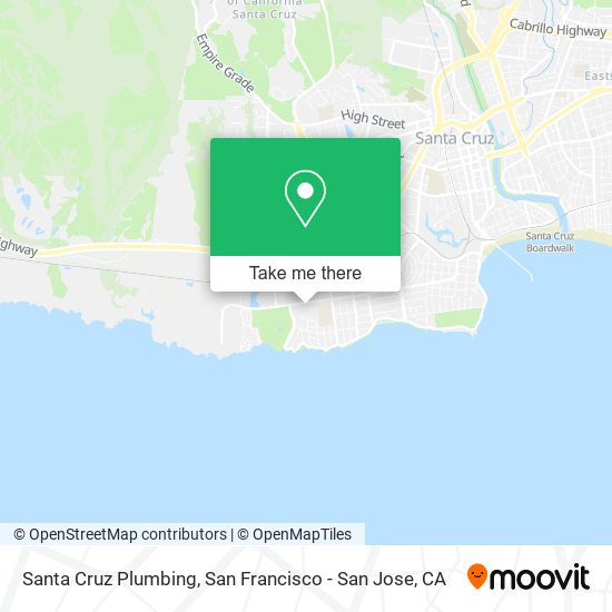 Mapa de Santa Cruz Plumbing