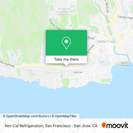 Nor-Cal Refrigeration map