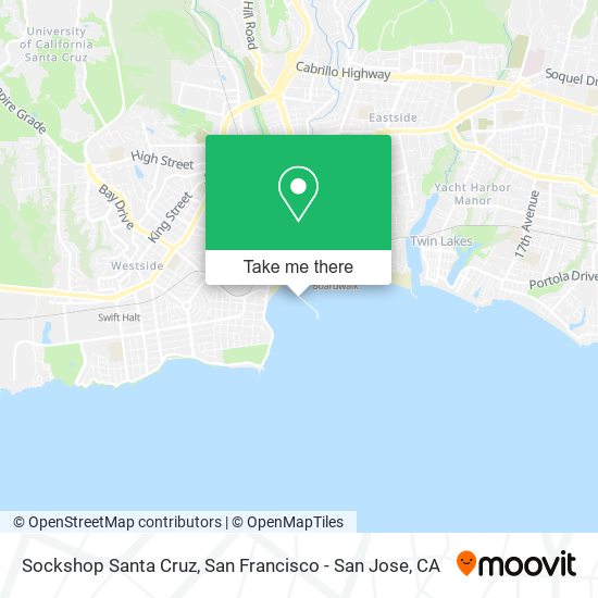 Mapa de Sockshop Santa Cruz