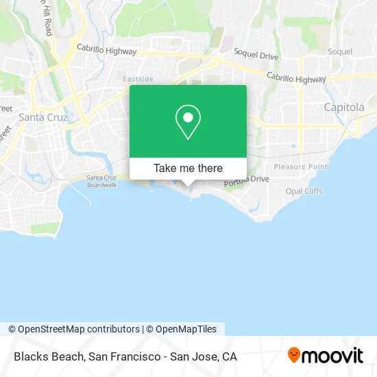 Mapa de Blacks Beach
