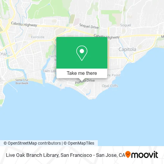 Live Oak Branch Library map
