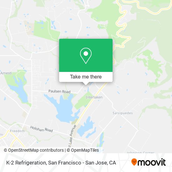 K-2 Refrigeration map