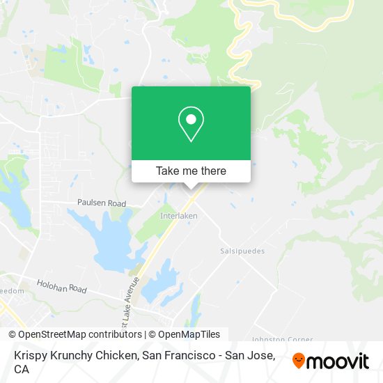 Mapa de Krispy Krunchy Chicken
