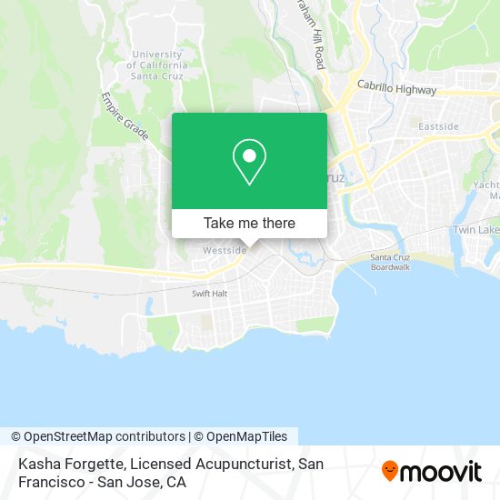 Kasha Forgette, Licensed Acupuncturist map