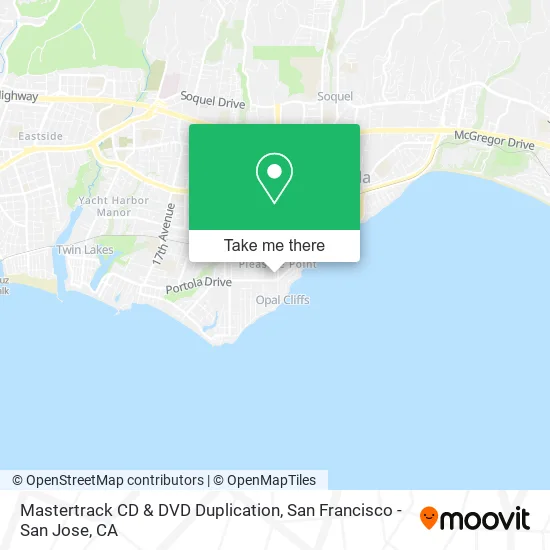Mastertrack CD & DVD Duplication map