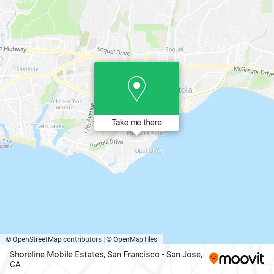 Shoreline Mobile Estates map