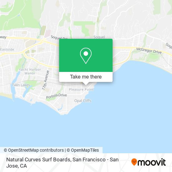 Natural Curves Surf Boards map