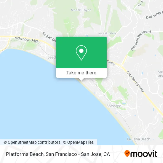 Platforms Beach map