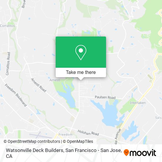 Mapa de Watsonville Deck Builders