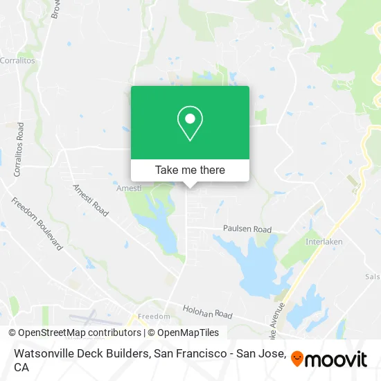 Mapa de Watsonville Deck Builders