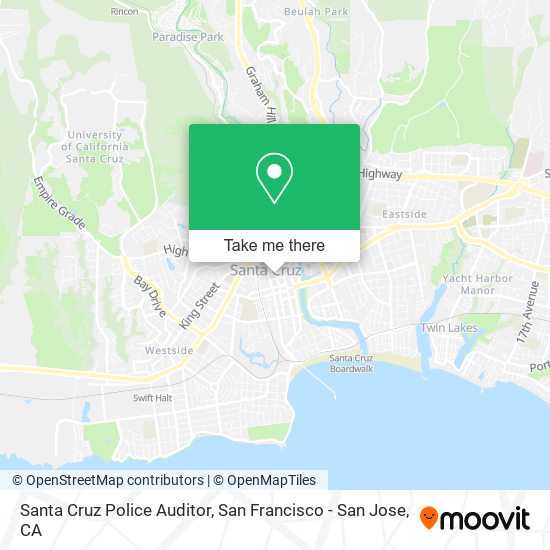 Mapa de Santa Cruz Police Auditor