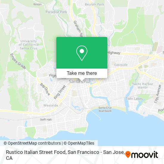 Rustico Italian Street Food map