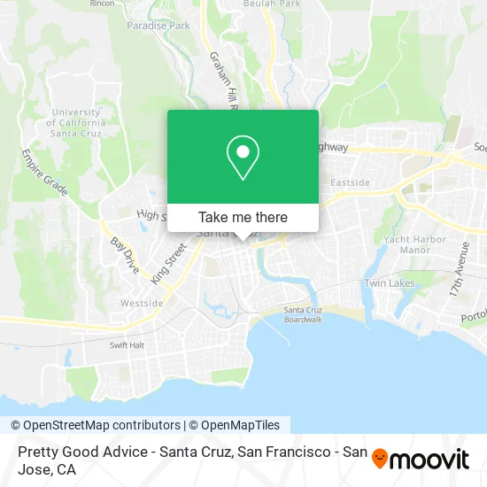 Pretty Good Advice - Santa Cruz map