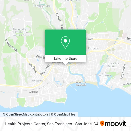 Health Projects Center map
