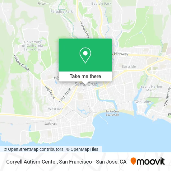 Coryell Autism Center map