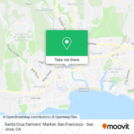 Santa Cruz Farmers' Market map