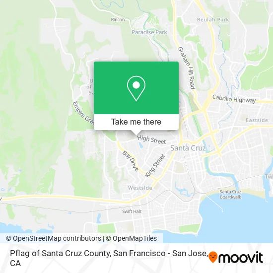 Pflag of Santa Cruz County map