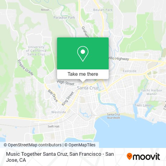 Music Together Santa Cruz map