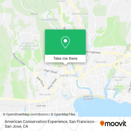 American Conservation Experience map