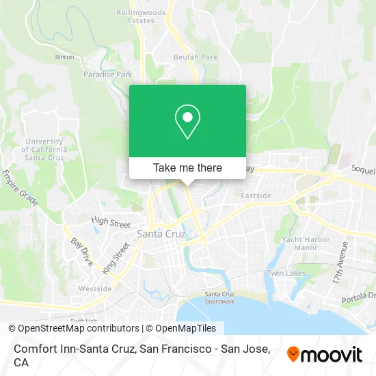 Comfort Inn-Santa Cruz map