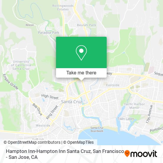 Hampton Inn-Hampton Inn Santa Cruz map