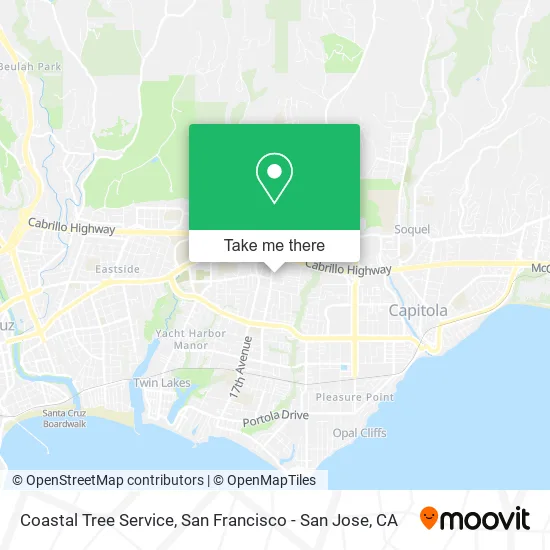 Coastal Tree Service map