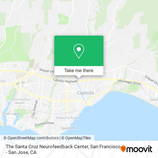 Mapa de The Santa Cruz Neurofeedback Center