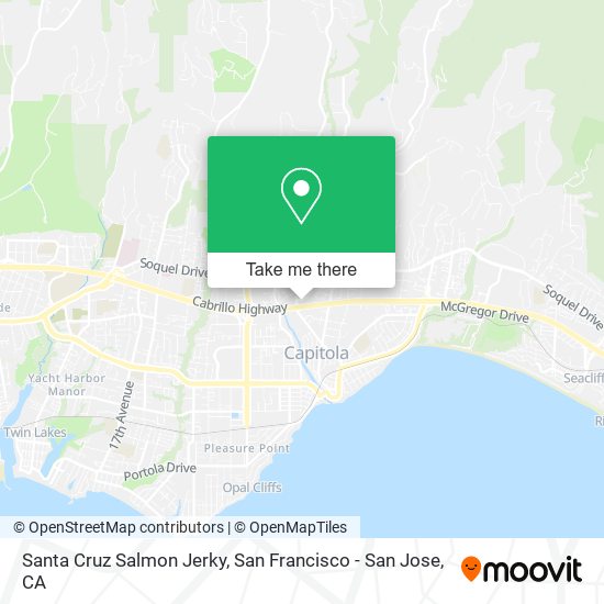 Santa Cruz Salmon Jerky map