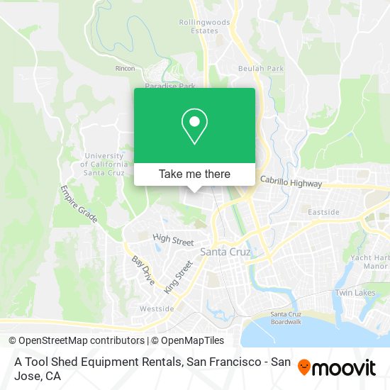 Mapa de A Tool Shed Equipment Rentals