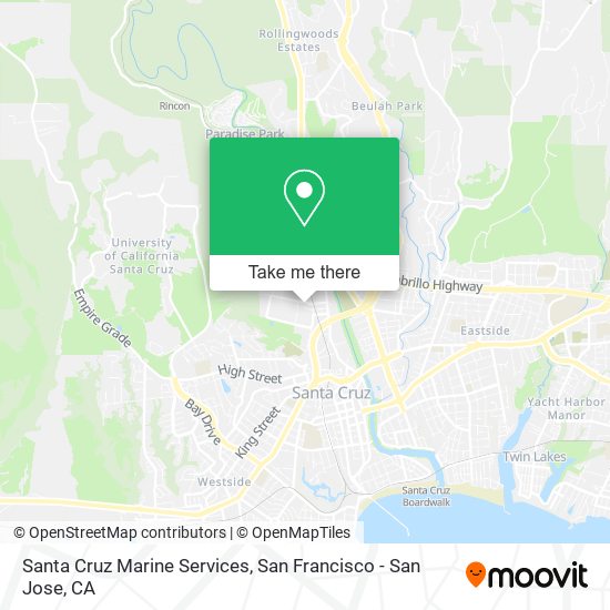 Santa Cruz Marine Services map