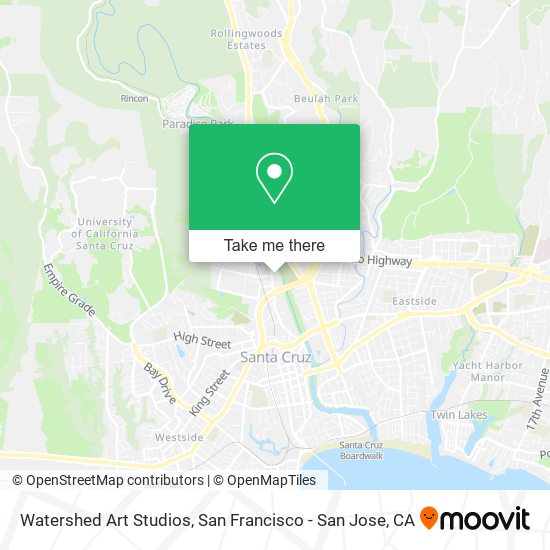 Watershed Art Studios map