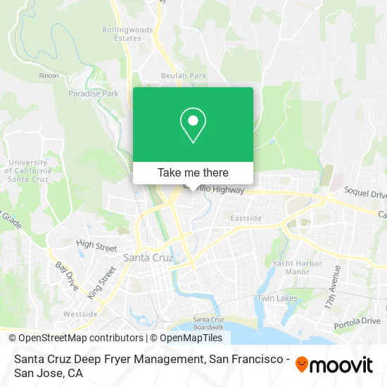 Santa Cruz Deep Fryer Management map