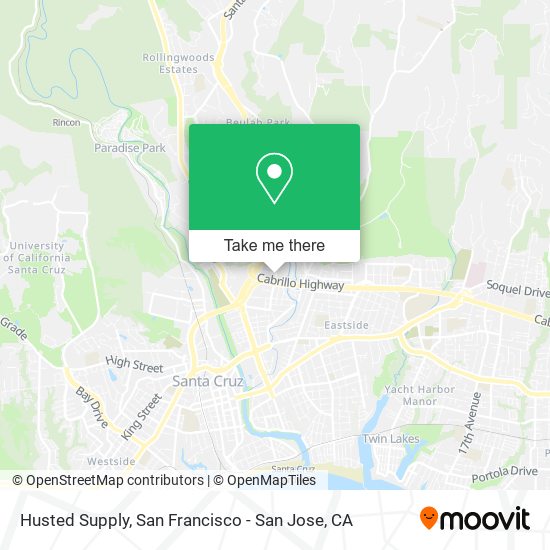 Husted Supply map