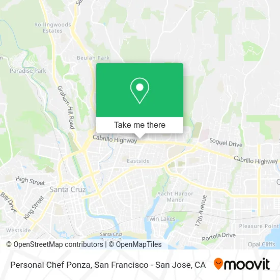 Personal Chef Ponza map