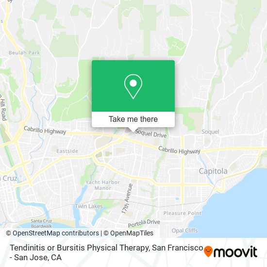 Mapa de Tendinitis or Bursitis Physical Therapy