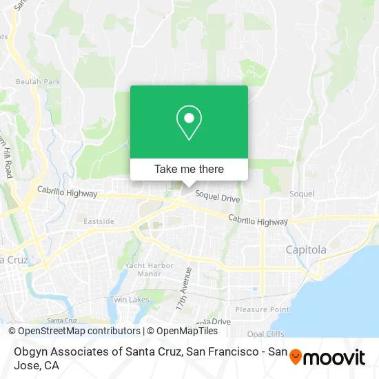 Obgyn Associates of Santa Cruz map