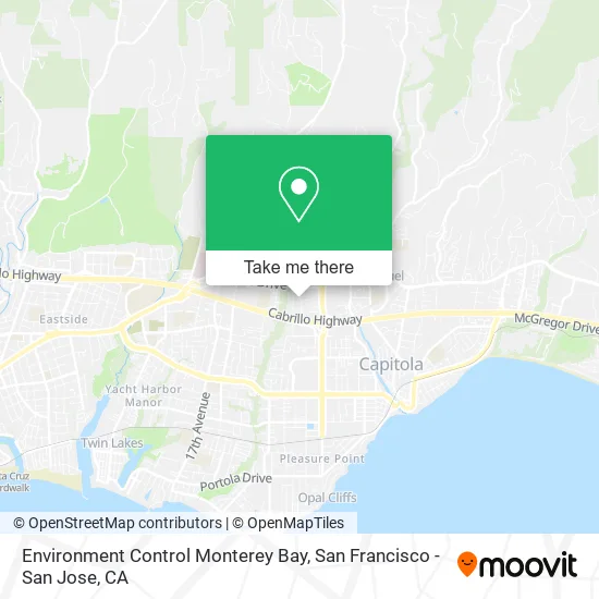 Environment Control Monterey Bay map