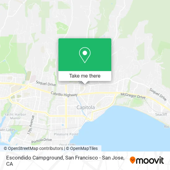 Escondido Campground map