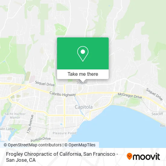 Frogley Chiropractic of California map