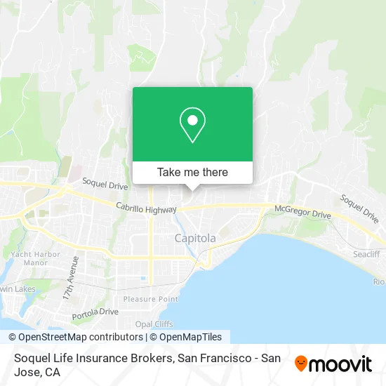 Soquel Life Insurance Brokers map